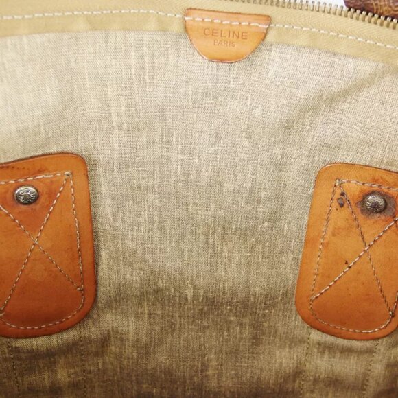 Celine Boston Bag macadam PVC ?~ leather Authentic used - Picture 8 of 9